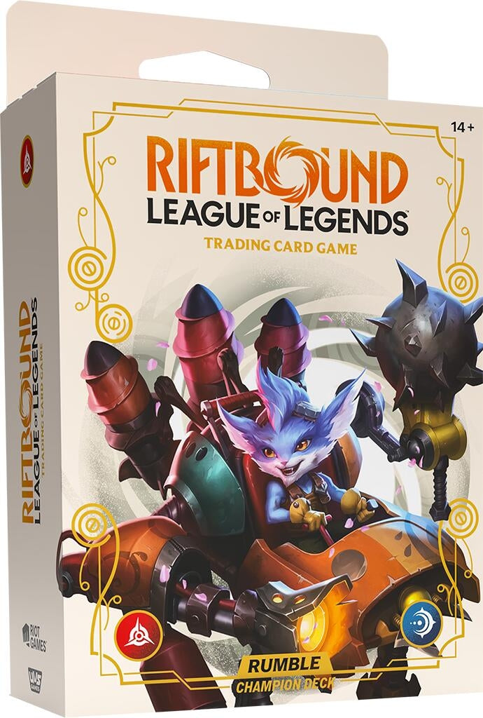 Image for Spiritforged - Champion Deck (Rumble) Display - Riftbound: League of Legends Trading Card Game