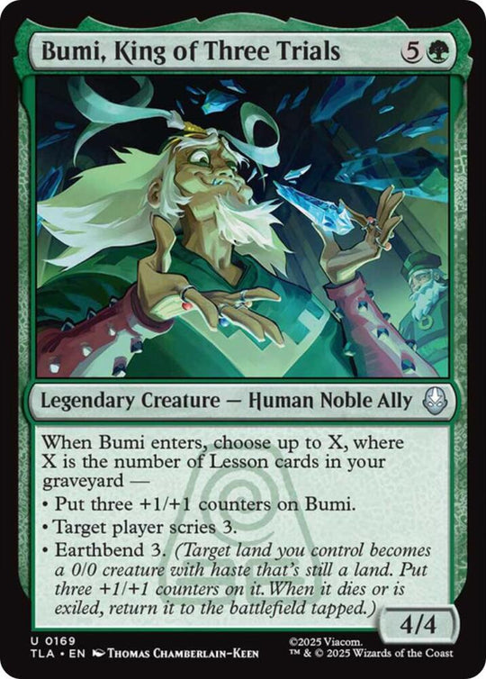 Image for Bumi, King of Three Trials (169) - Magic: The Gathering