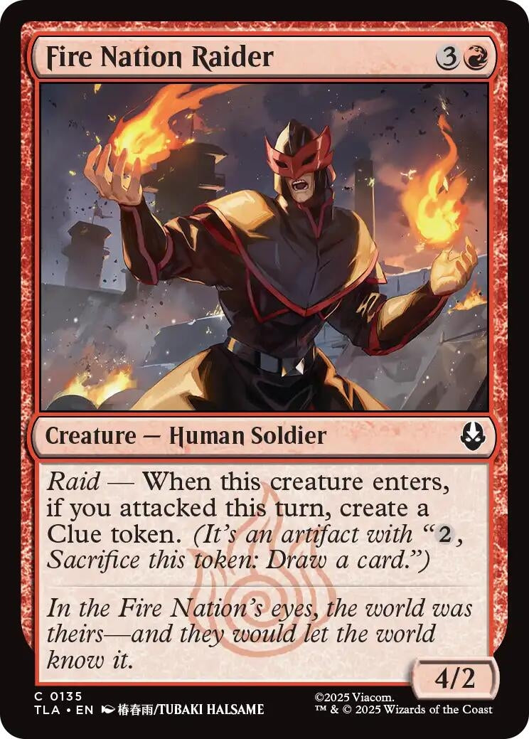 Image for Fire Nation Raider (135) - Magic: The Gathering