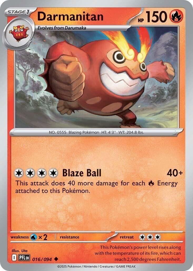 Image for Darmanitan (016/094) (PFL) - Pokemon