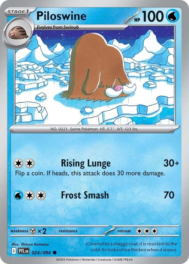 Image for Piloswine (024/094) (PFL) - Pokemon