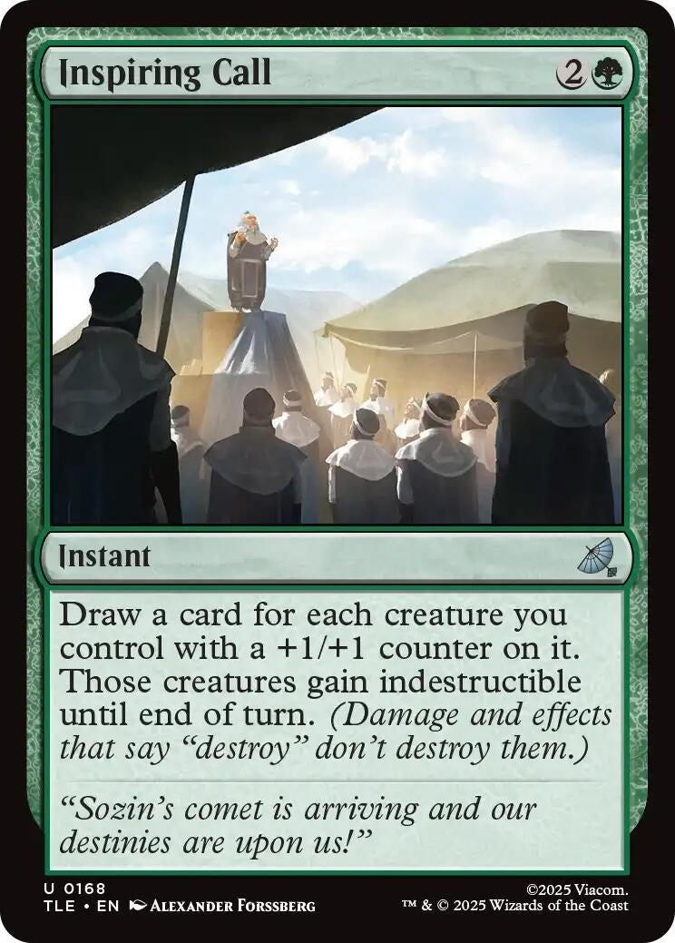 Image for Inspiring Call (168) (TLE) - Magic: The Gathering