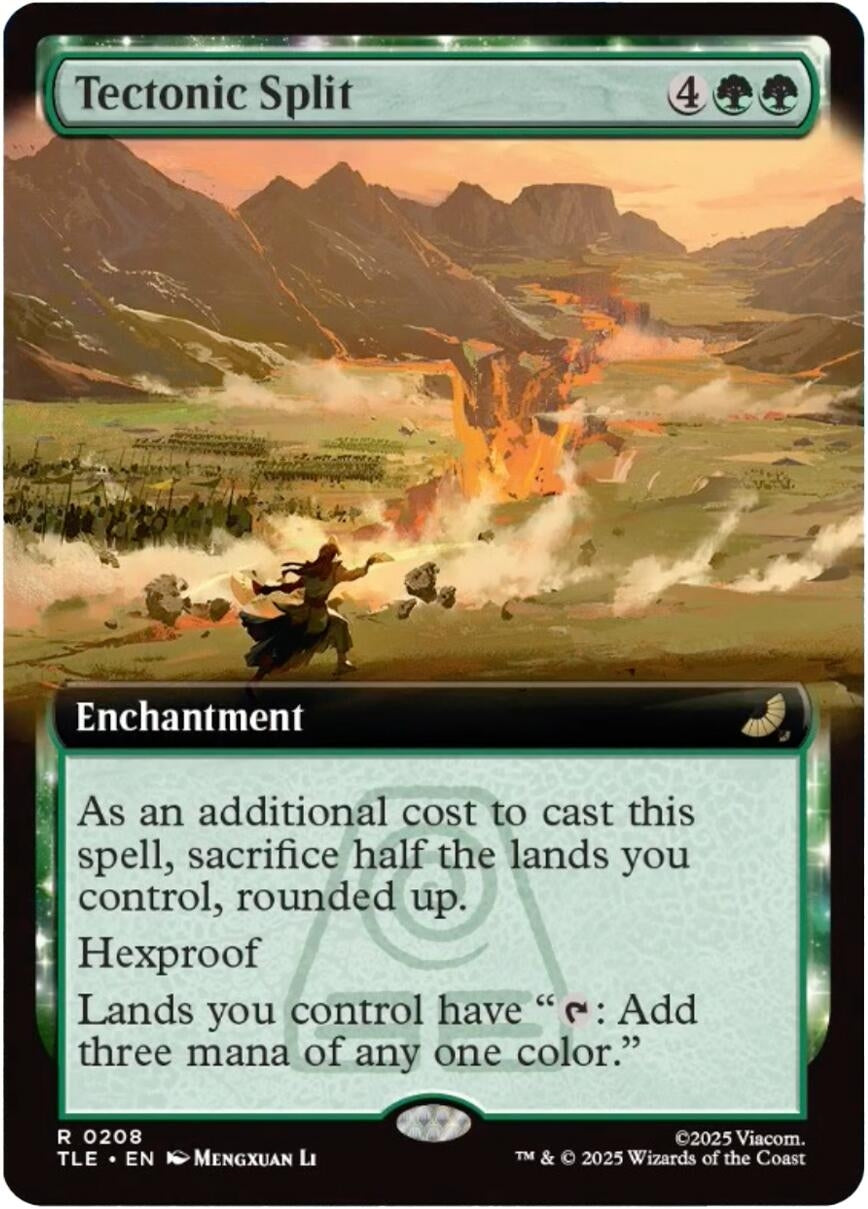 Image for Tectonic Split (Extended Art) (208) (TLE) - Magic: The Gathering