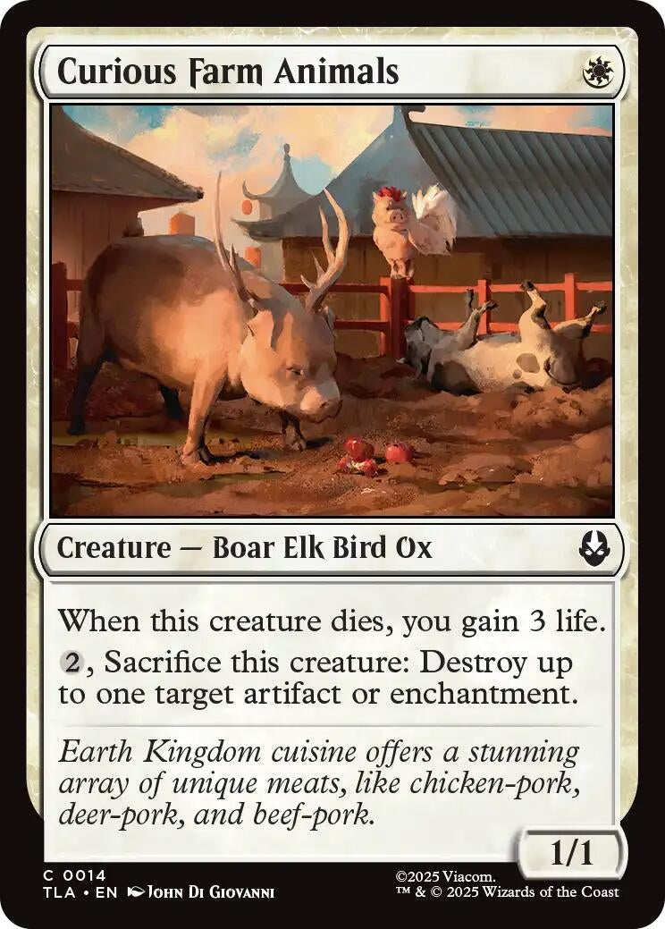 Image for Curious Farm Animals (14) (TLA) - Magic: The Gathering