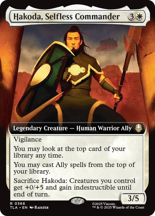 Image for Hakoda, Selfless Commander (Extended Art) (366) - Magic: The Gathering