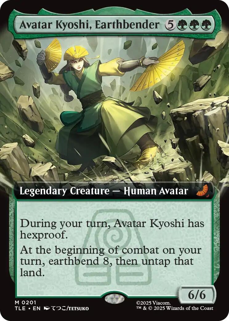 Image for Avatar Kyoshi, Earthbender (Extended Art) (201) - Magic: The Gathering
