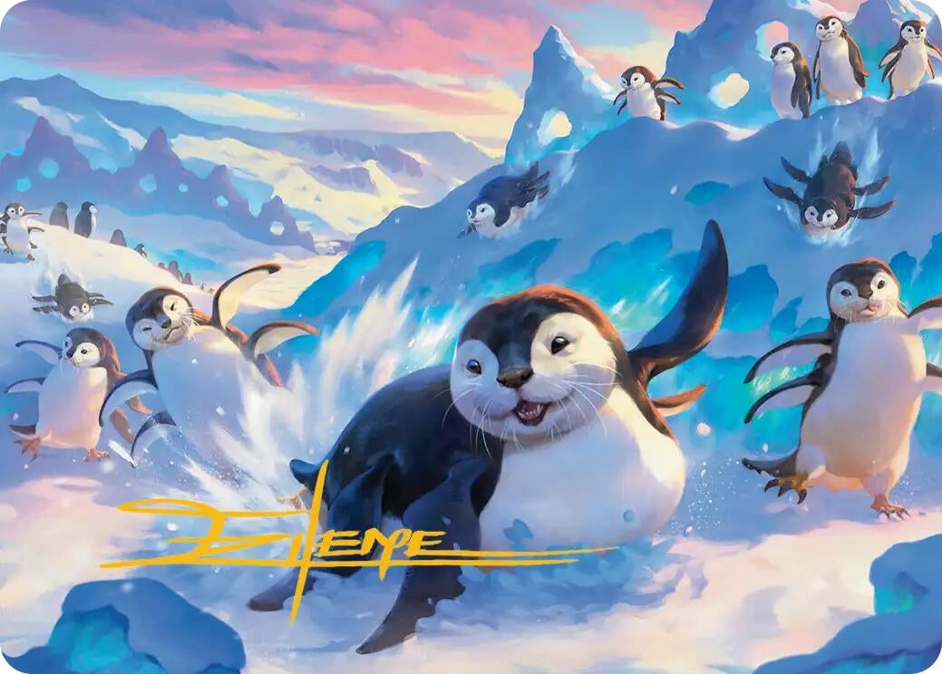 Image for Otter-Penguin Art Card (Gold-Stamped Signature) (4) (ASTLA) - Magic: The Gathering