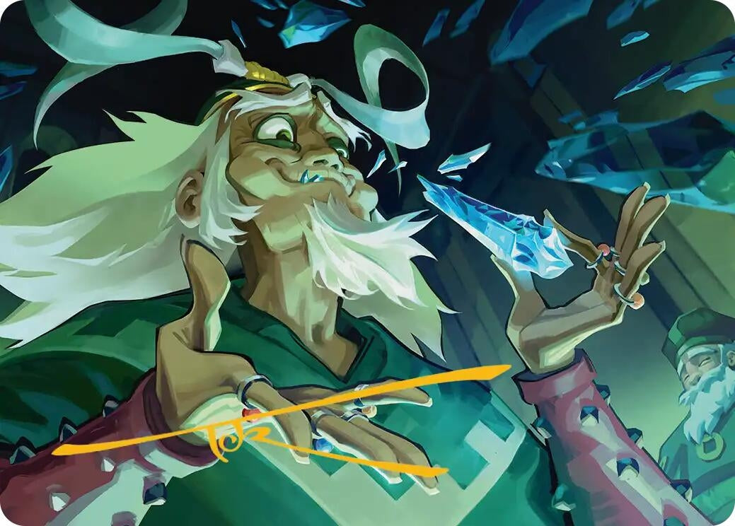 Image for Bumi, King of Three Trials Art Card (Gold-Stamped Signature) (14) - Magic: The Gathering