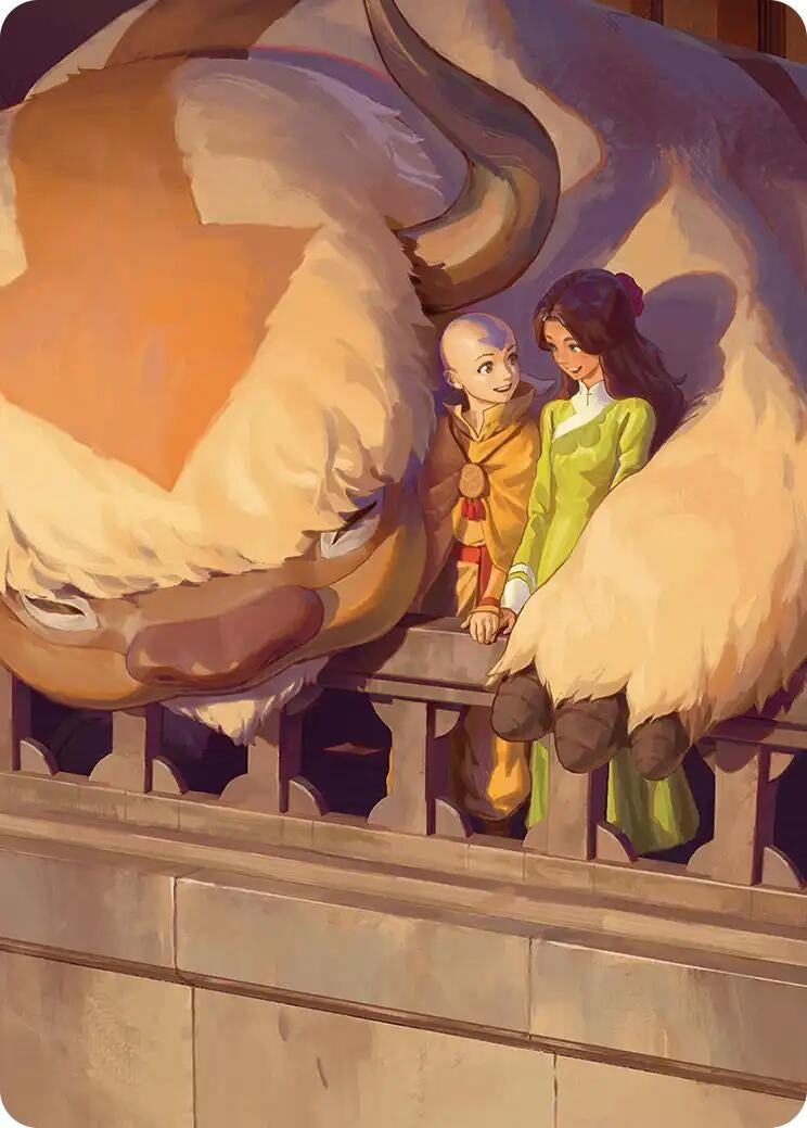 Image for Aang and Katara Art Card (ASTLA) - Magic: The Gathering