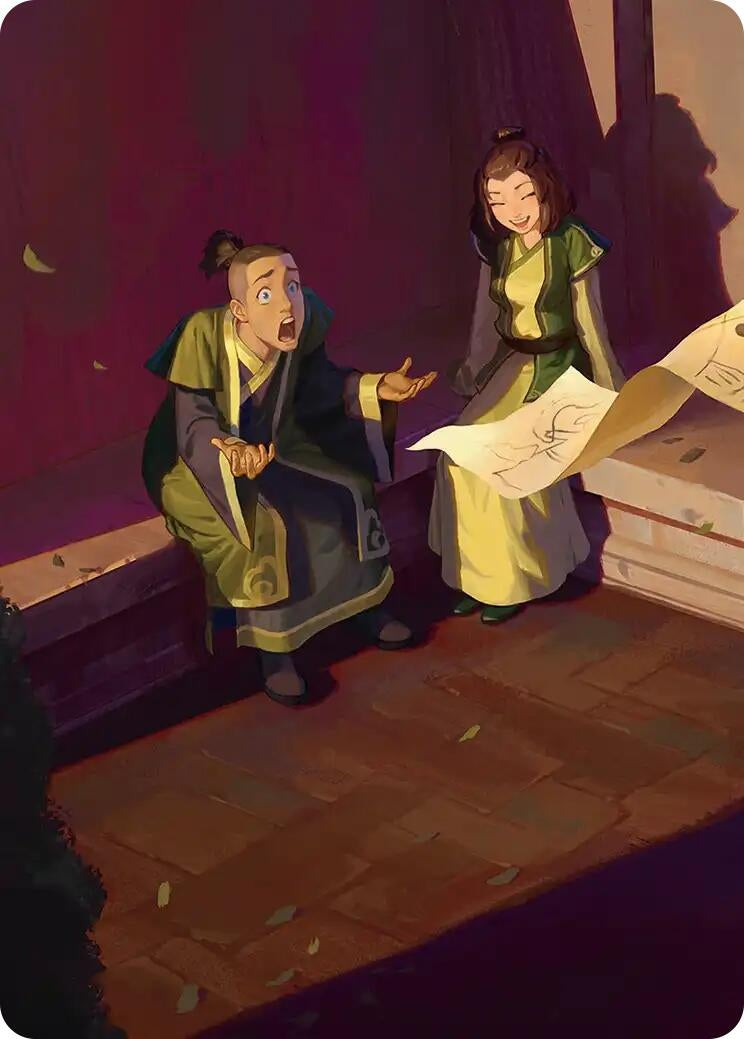 Image for Sokka and Suki Art Card (ASTLA) - Magic: The Gathering