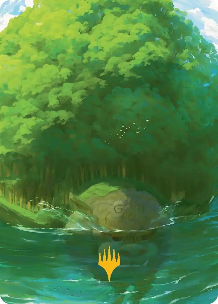 Image for Forest Art Card (Gold-Stamped Planeswalker Symbol) (54) - Magic: The Gathering