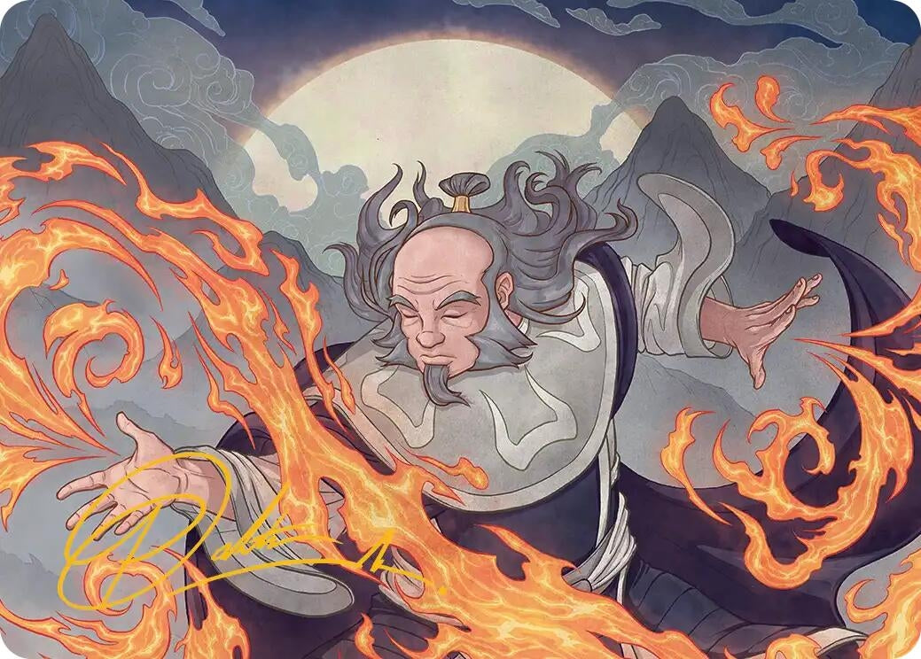 Image for Iroh, Grand Lotus Art Card (Gold-Stamped Signature) (47) (ASTLA) - Magic: The Gathering