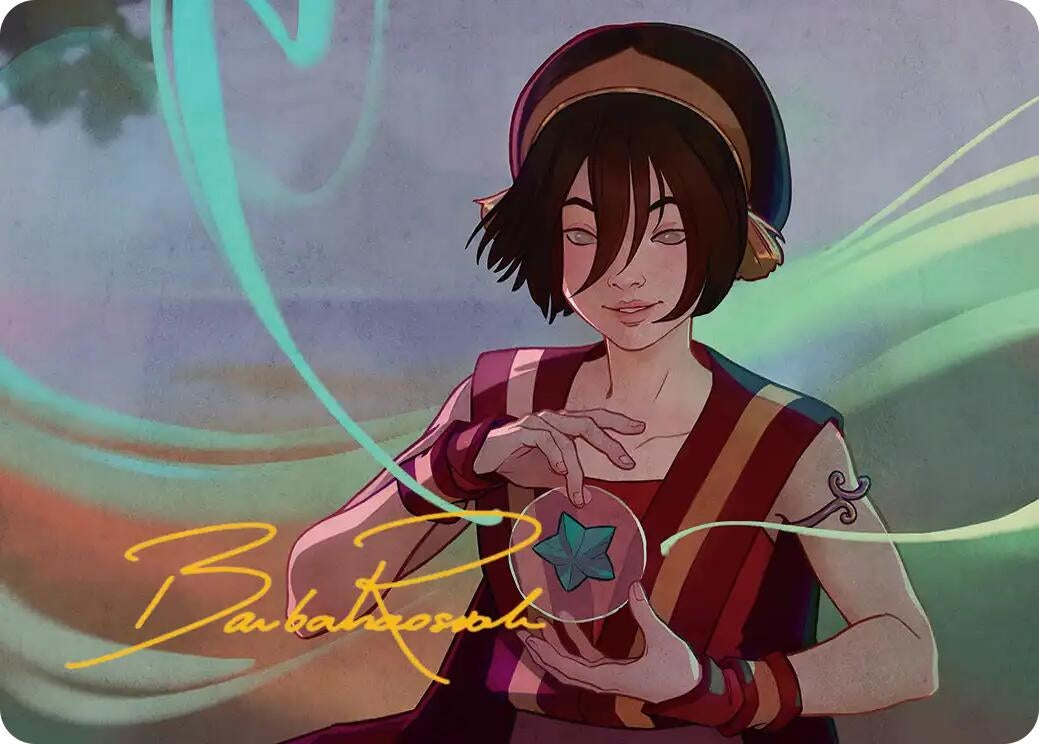 Image for Toph, the First Metalbender Art Card (Gold-Stamped Signature) (49) (ASTLA) - Magic: The Gathering
