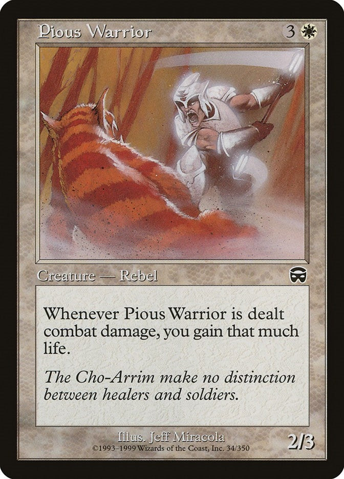 Image for Pious Warrior (34) - Magic: The Gathering