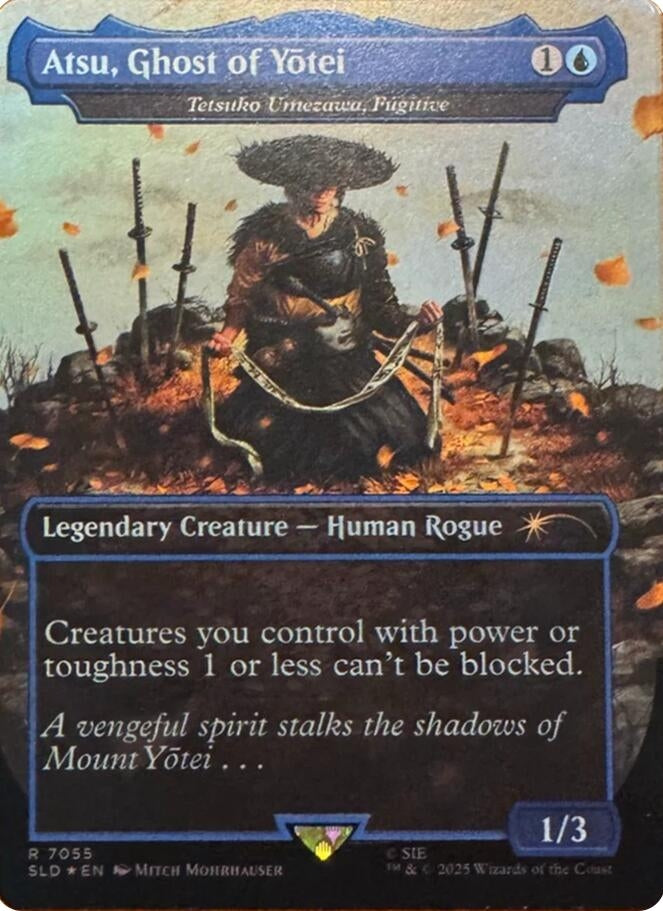 Image for Atsu, Ghost of Yotei - Tetsuko Umezawa, Fugitive (Rainbow Foil) (7055) - Magic: The Gathering