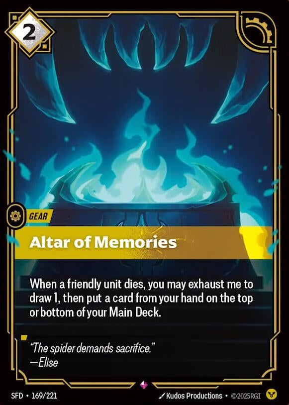 Image for Altar of Memories (169/221) (SPF) - Riftbound: League of Legends Trading Card Game