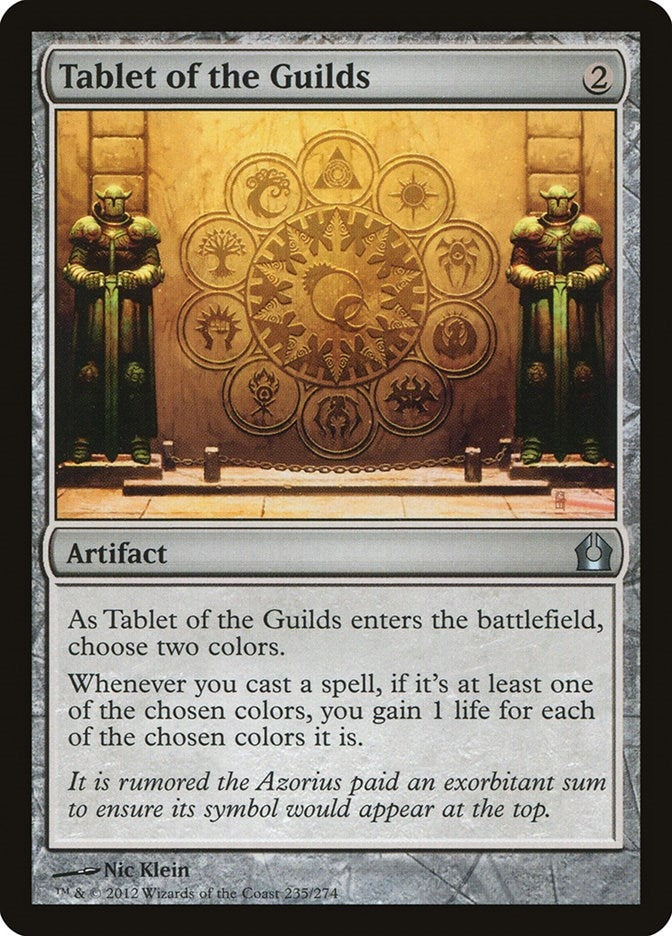 Image for Tablet of the Guilds (235) (RTR) - Magic: The Gathering
