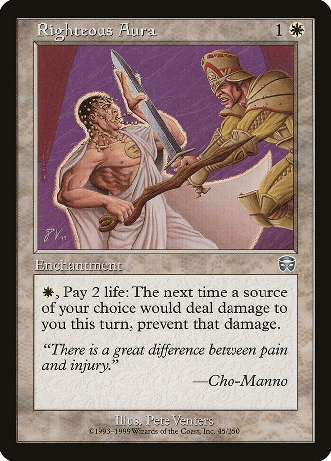 Image for Righteous Aura (45) - Magic: The Gathering