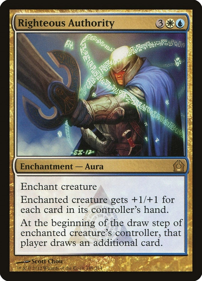 Image for Righteous Authority (189) (RTR) - Magic: The Gathering
