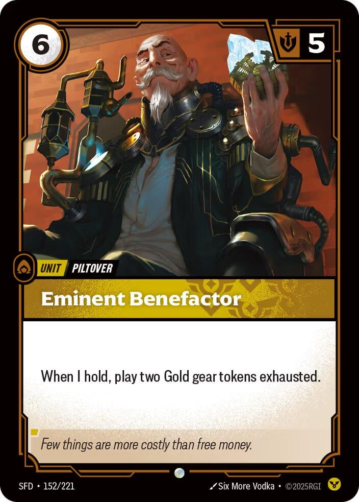 Image for Eminent Benefactor (152/221) (SPF) - Riftbound: League of Legends Trading Card Game