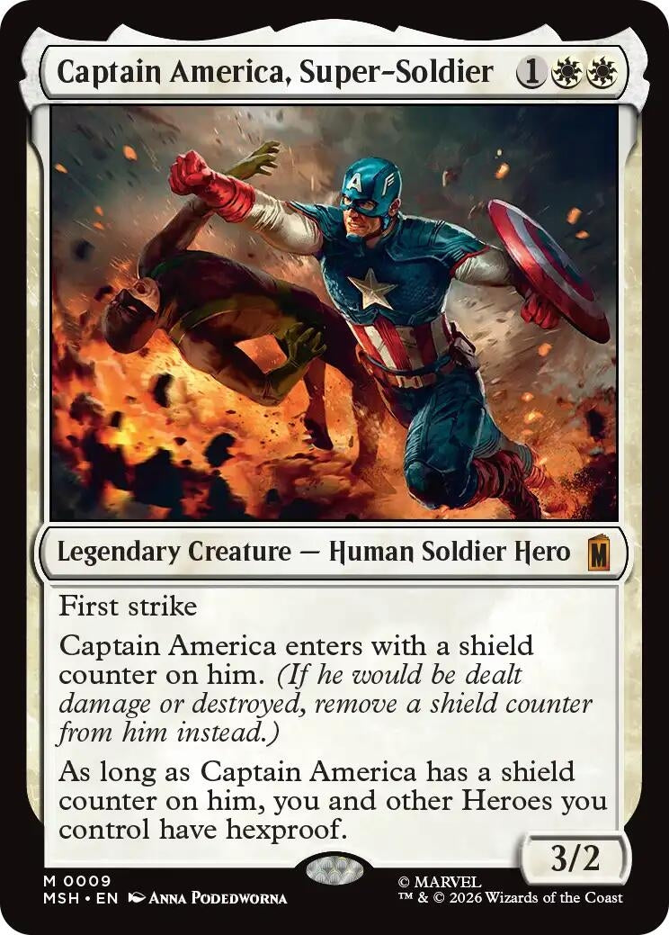 Image for Captain America, Super-Soldier (9) - Magic: The Gathering