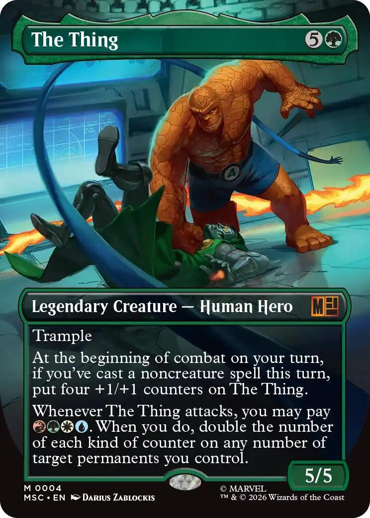 Image for The Thing (Borderless) (4) - Magic: The Gathering