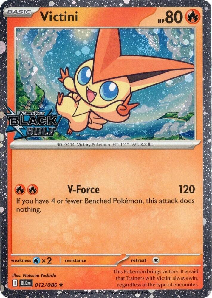 Image for Victini (Black Bolt Stamped) (012/086) (MCAP) - Pokemon