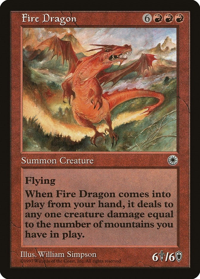 Image for Fire Dragon - Magic: The Gathering