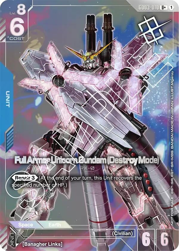 Image for Full Armor Unicorn Gundam (Destroy Mode) (Store Tournament Winner Pack 03) (GD03-010) (GCG-PR) - Gundam Card Game