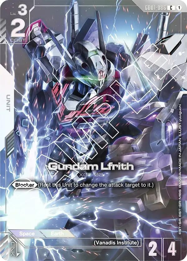Image for Gundam Lfrith (Premium Card Collection) (GD01-086) (GCG-PR) - Gundam Card Game