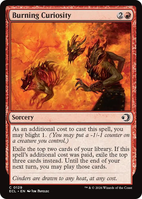 Image for Burning Curiosity (129) - Magic: The Gathering
