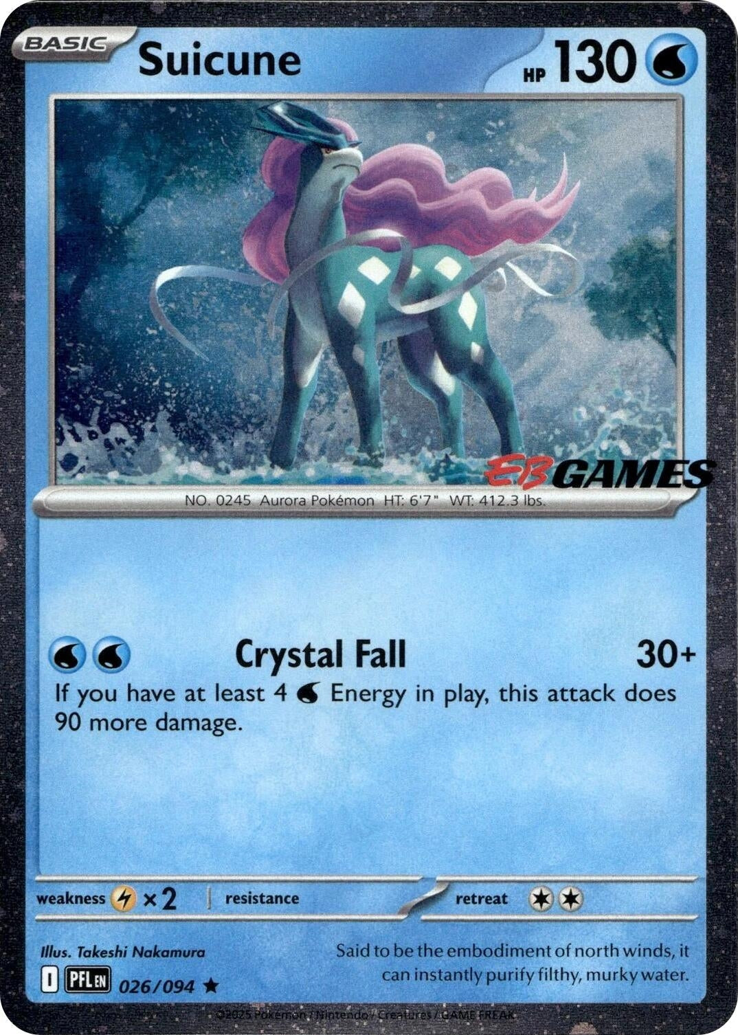 Image for Suicune (EB Games Exclusive) (026/094) (MCAP) - Pokemon