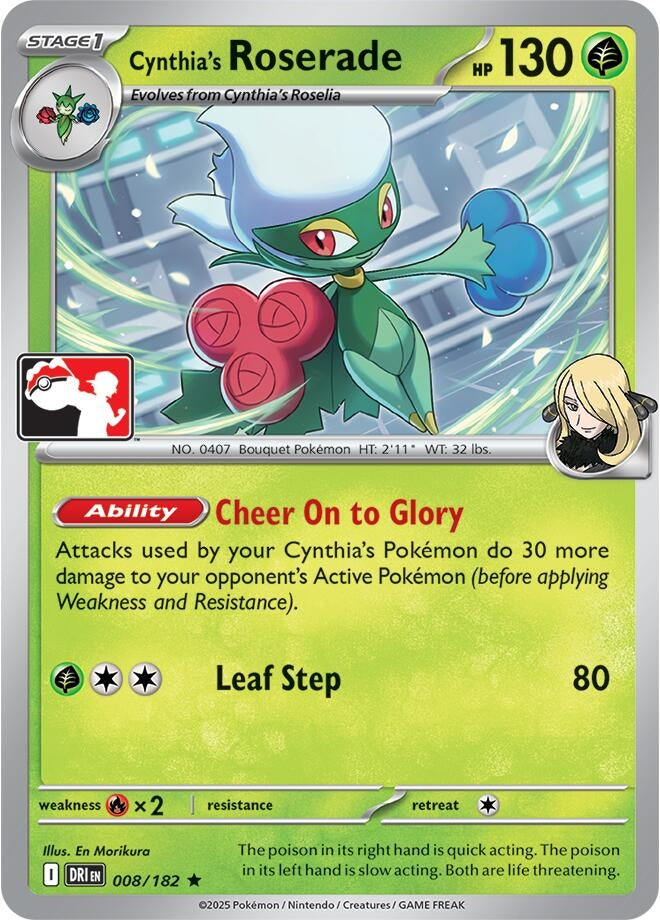 Image for Cynthia's Roserade (008/182) - Pokemon
