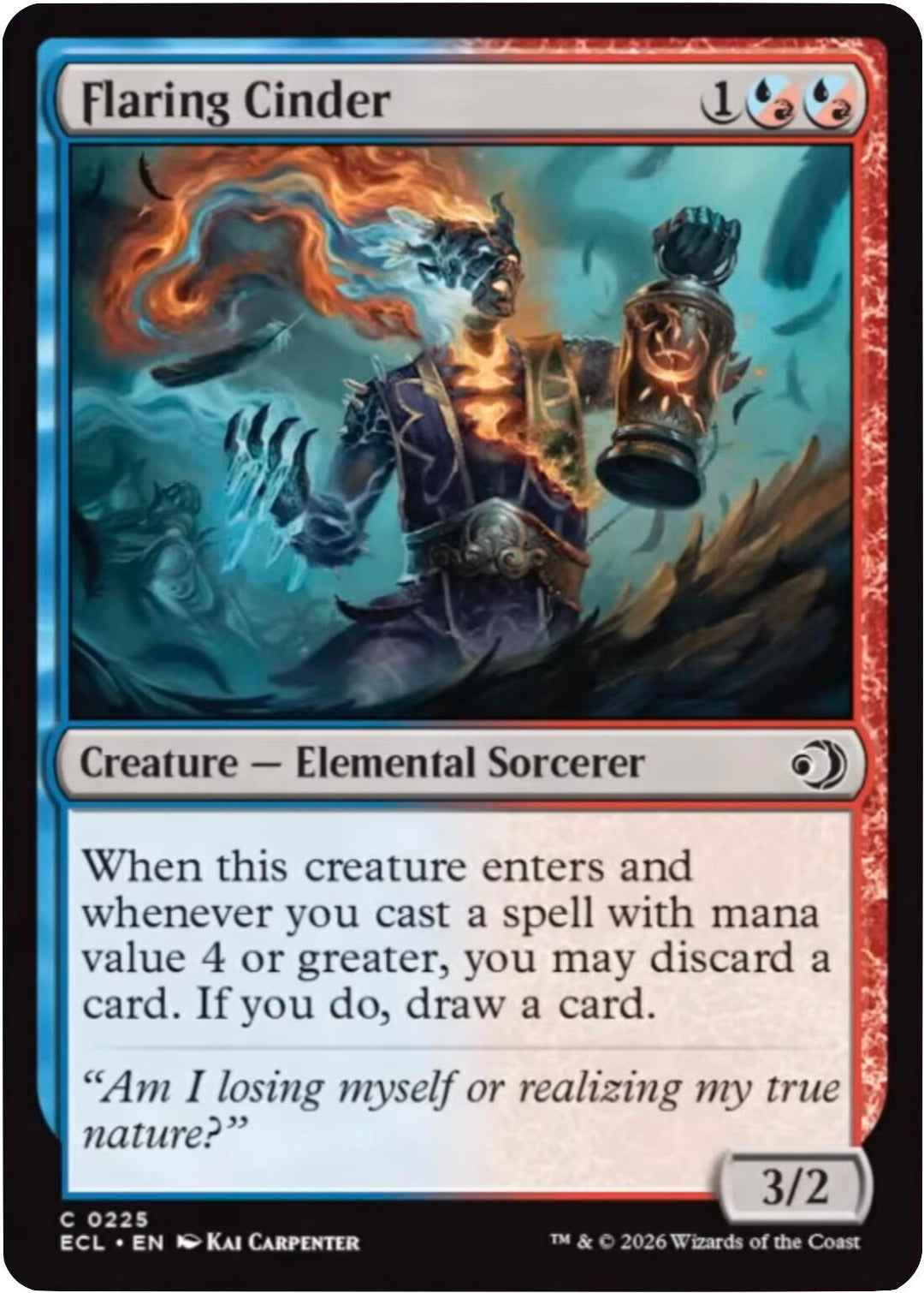 Image for Flaring Cinder (225) - Magic: The Gathering