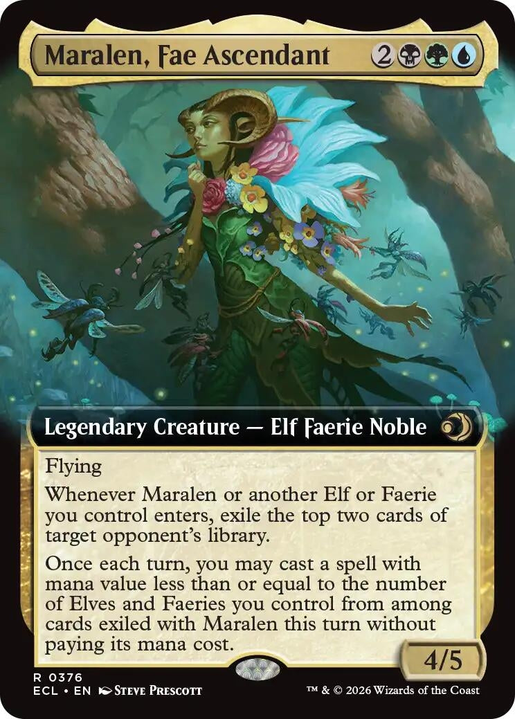Image for Maralen, Fae Ascendant (Extended Art) (376) - Magic: The Gathering