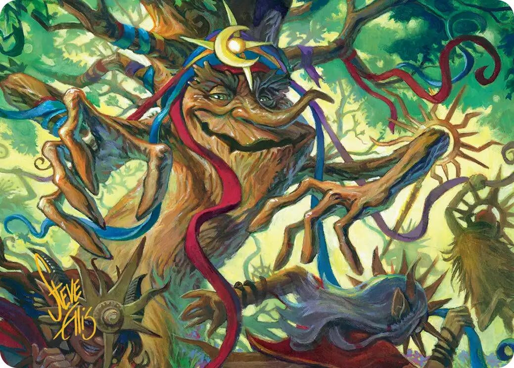 Image for Sun-Dappled Celebrant Art Card (Gold-Stamped Signature) (5) (ASECL) - Magic: The Gathering