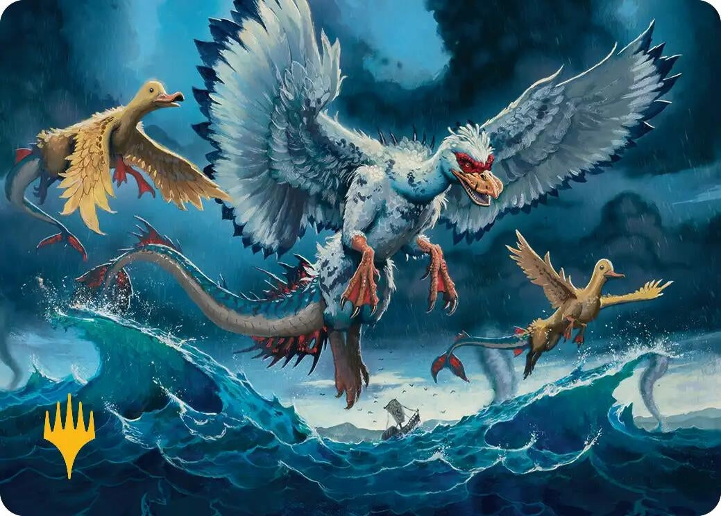 Image for Sunderflock Art Card (Gold-Stamped Planeswalker Symbol) (11) - Magic: The Gathering