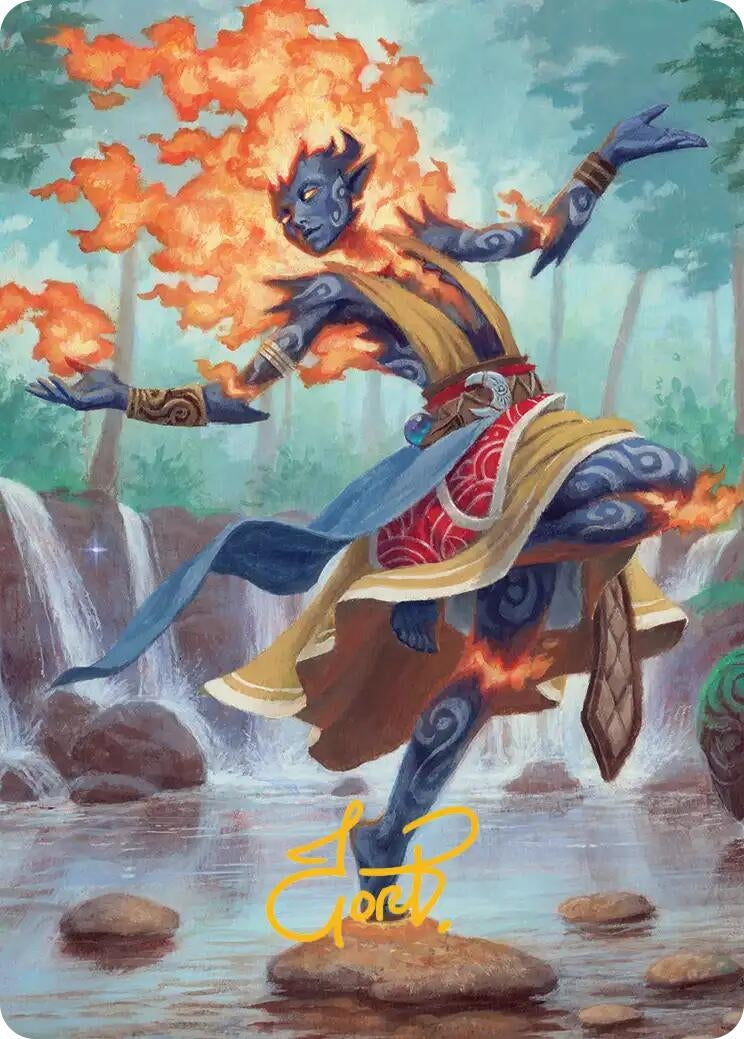 Image for Ashling, Rekindled Art Card (16/54) (Gold-Stamped Signature) (16) (ASECL) - Magic: The Gathering