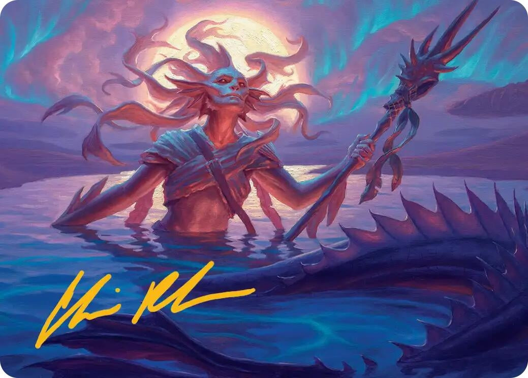 Image for Eclipsed Merrow Art Card (Gold-Stamped Signature) (22) - Magic: The Gathering