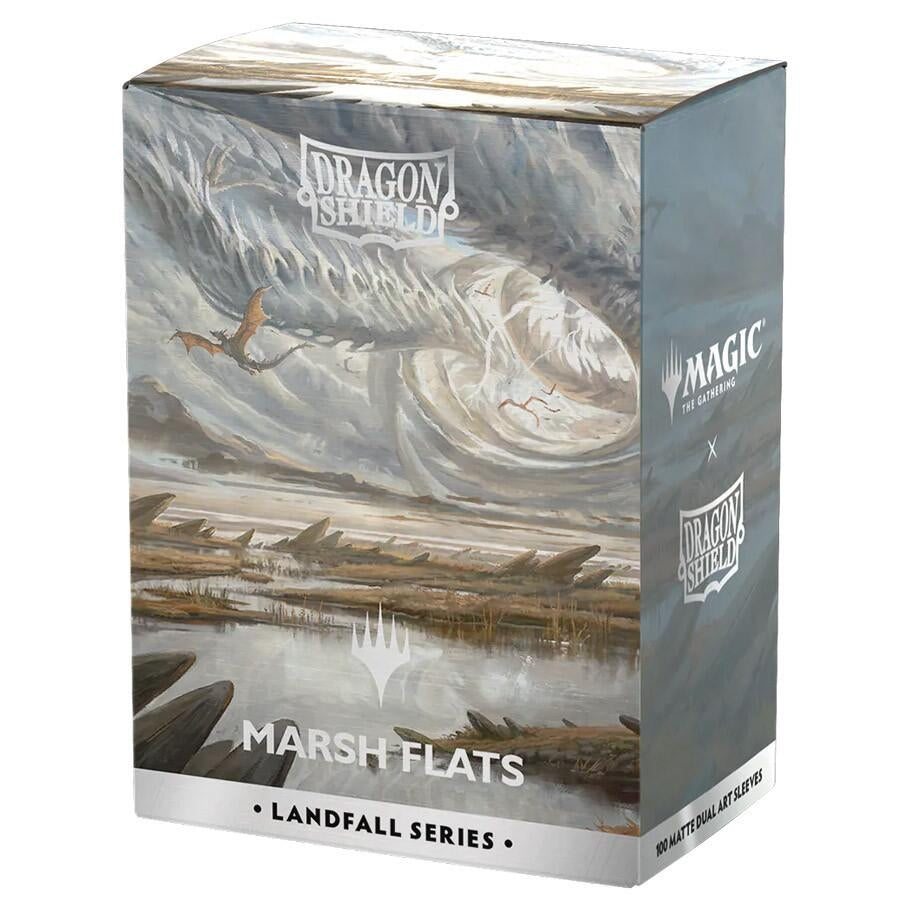 Image for Dragon Shield Landfall Series Dual Matte: Standard Art Sleeves - Marsh Flats (100-Pack) - Card Sleeves