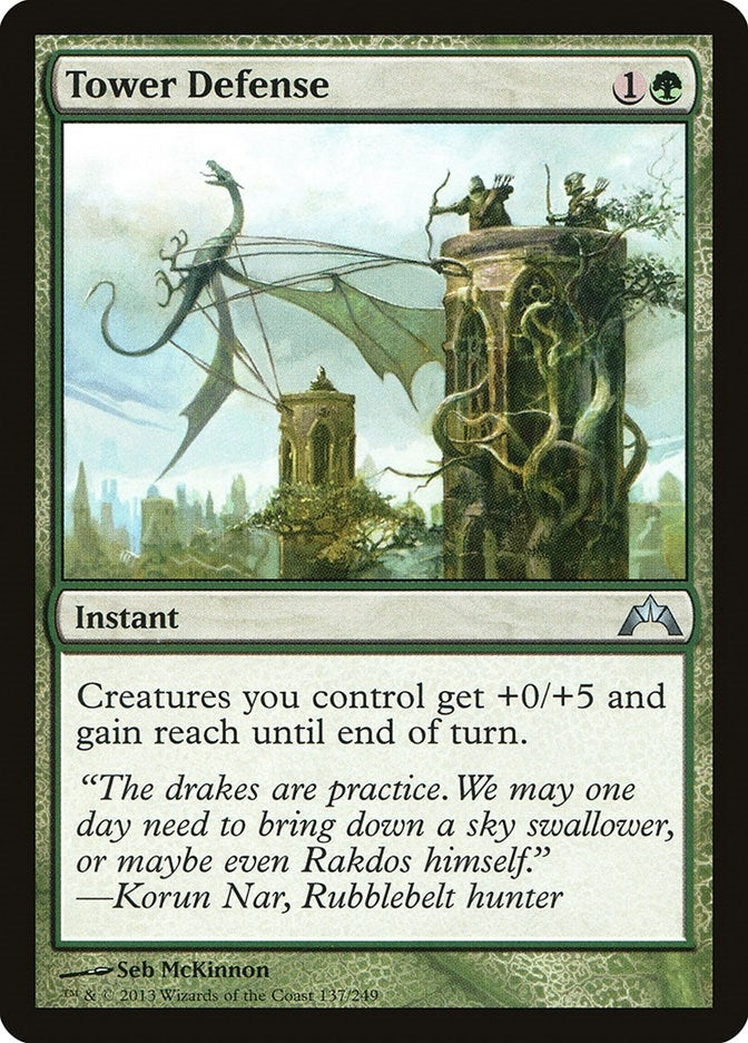 Image for Tower Defense (137) (GTC) - Magic: The Gathering