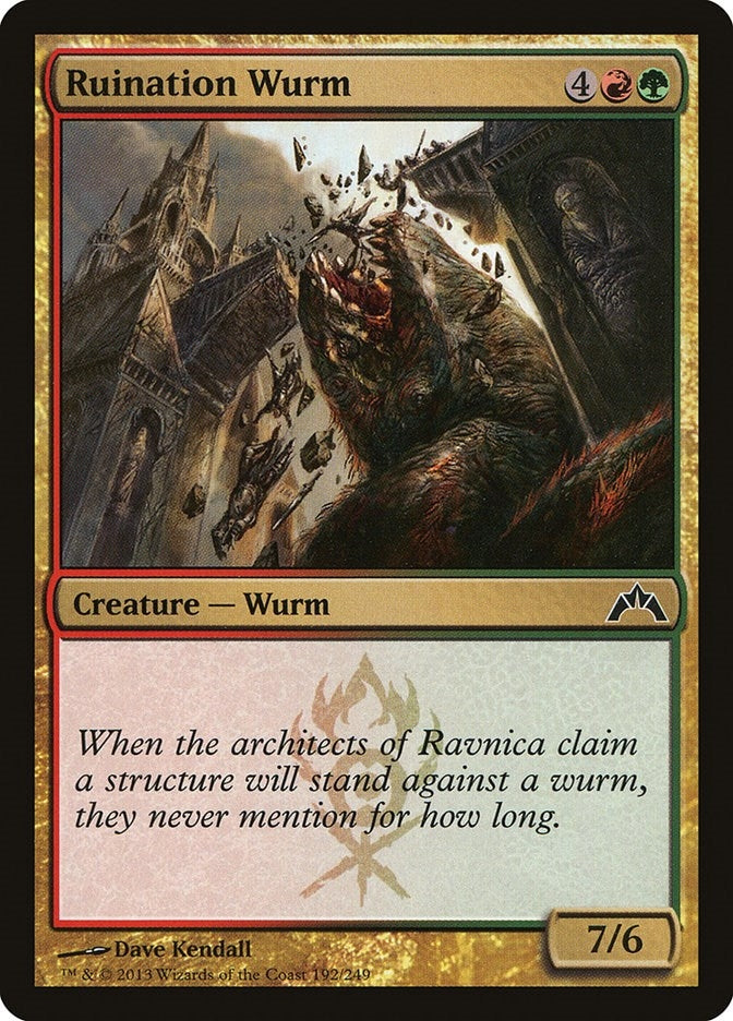 Image for Ruination Wurm (192) (GTC) - Magic: The Gathering