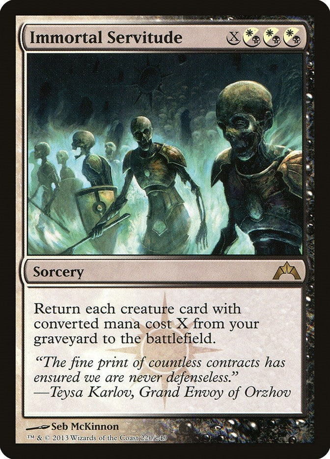 Image for Immortal Servitude (220) (GTC) - Magic: The Gathering