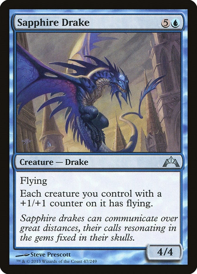 Image for Sapphire Drake (47) (GTC) - Magic: The Gathering