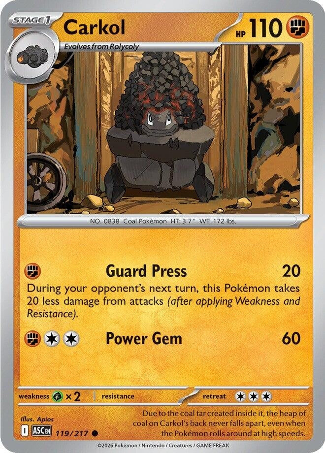 Image for Carkol (119/217) (ASC) - Pokemon