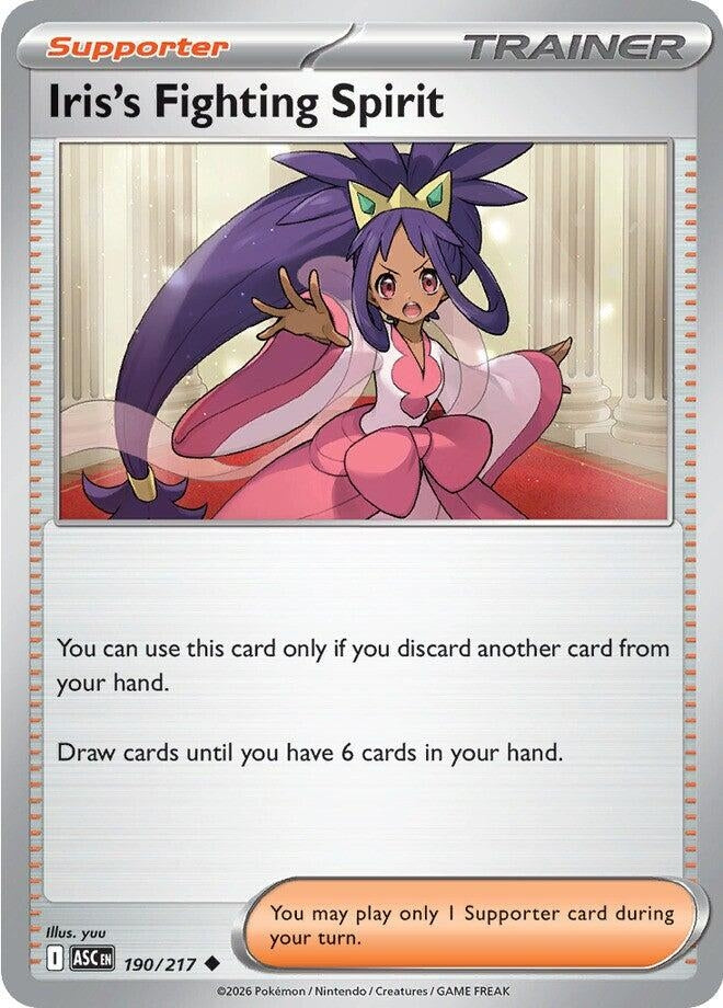 Image for Iris's Fighting Spirit (190/217) (ASC) - Pokemon