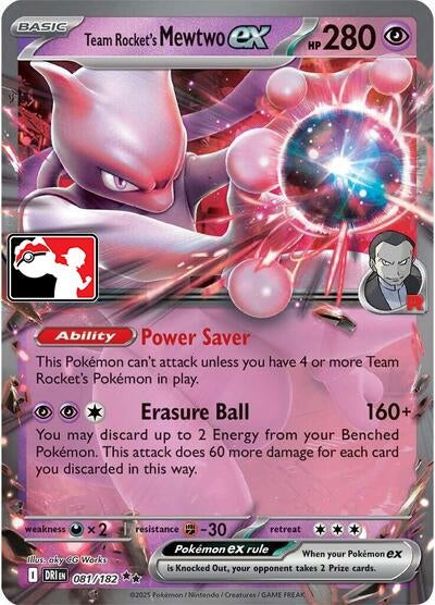Image for Team Rocket's Mewtwo ex (081/182) - Pokemon
