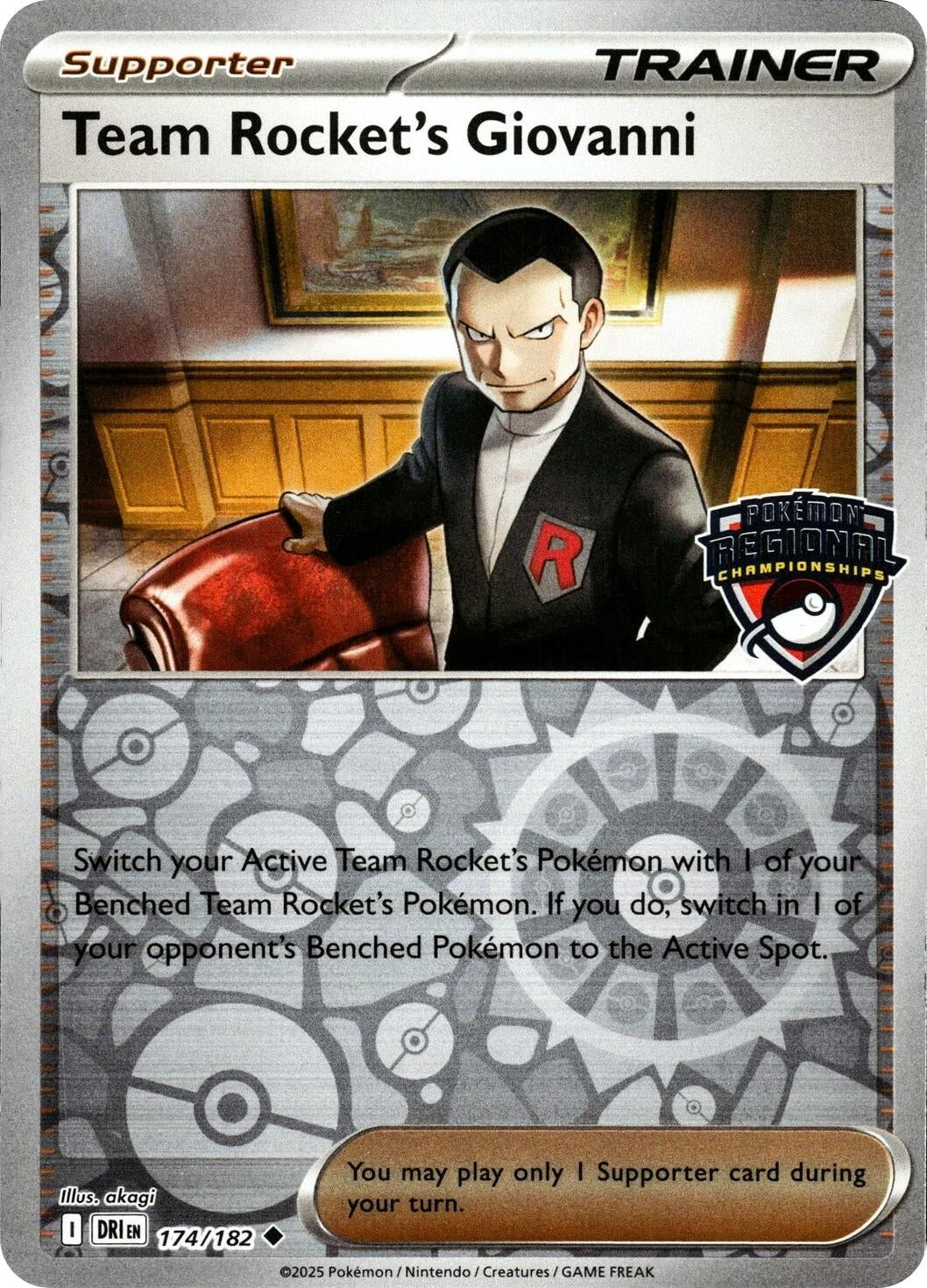 Image for Team Rocket's Giovanni (Regional Championships) (174/182) (PR) - Pokemon