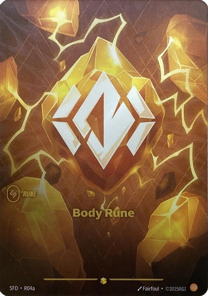 Image for Body Rune (Alternate Art) (R04a) (SPF) - Riftbound: League of Legends Trading Card Game
