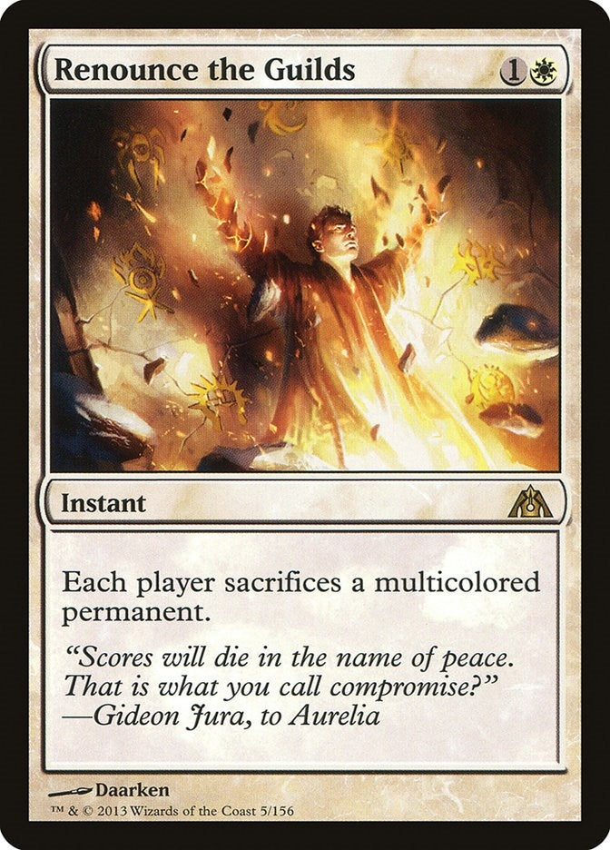 Image for Renounce the Guilds (5) - Magic: The Gathering
